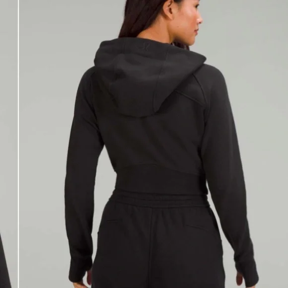 LULULEMON NWT Black Cropped Scuba Jacket size 4 - Picture 5 of 7